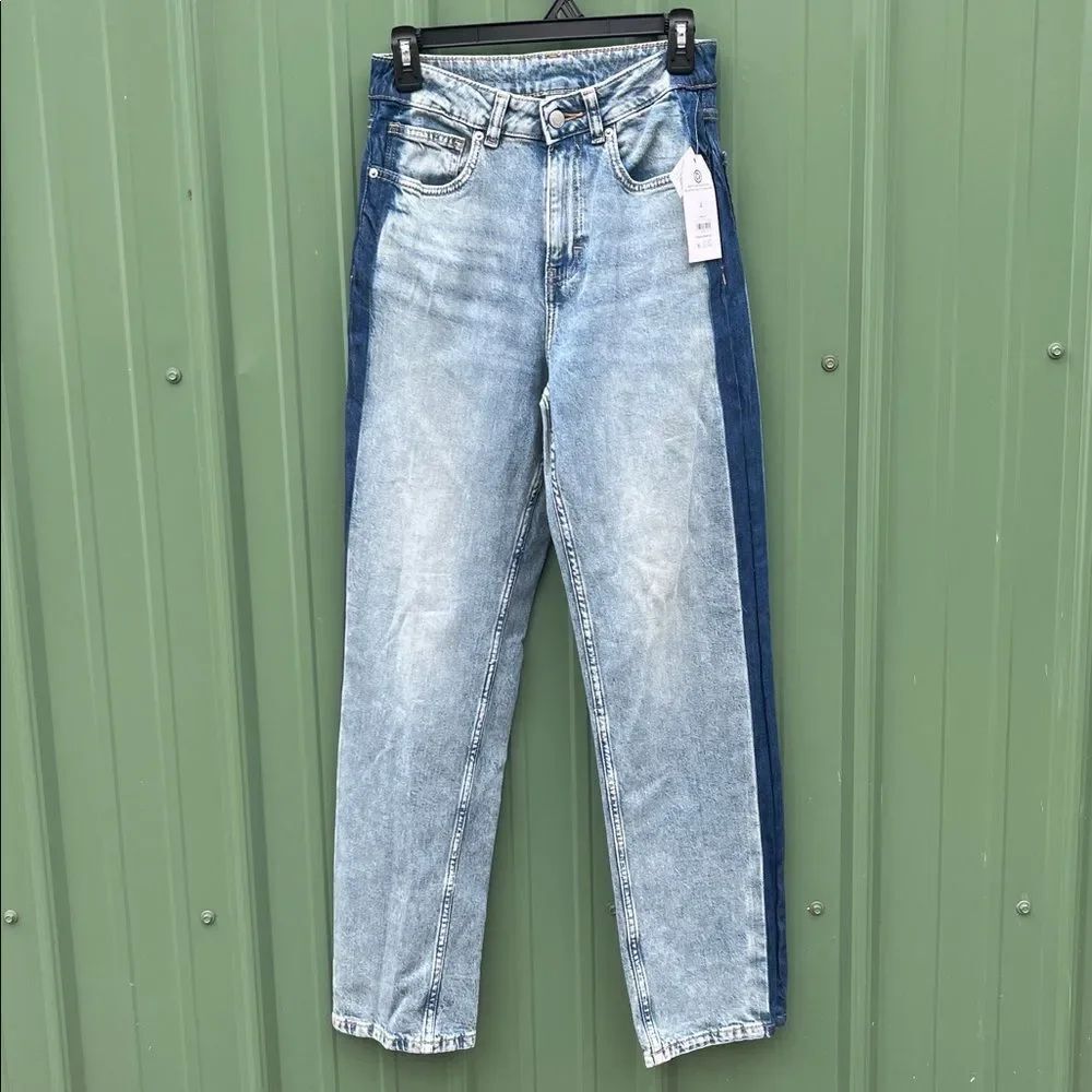 Women's Tuxedo Black Wash Denim Straight Leg Jeans Size 2